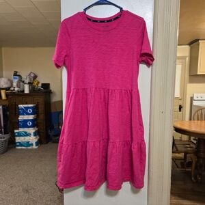 Gap soft & stretchy pink tiered dress size XXL in excellent condition